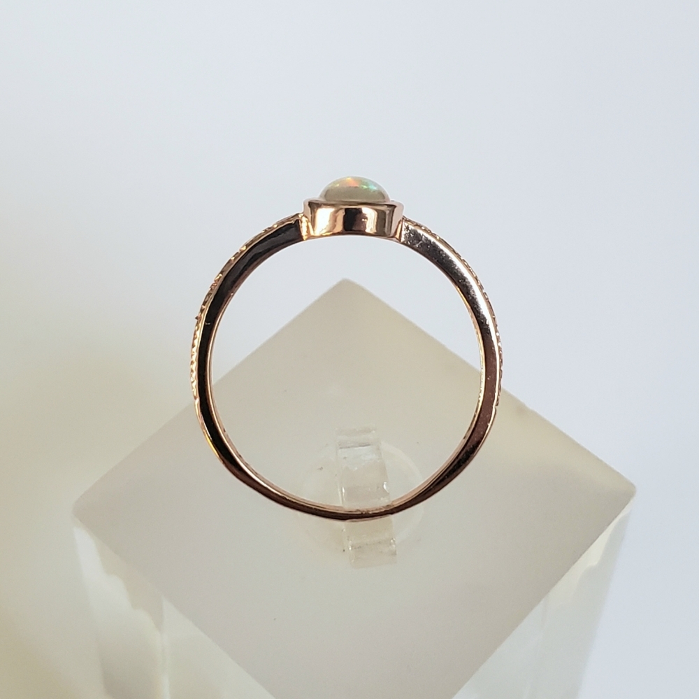 18k Over Sterling Opal Ring - Picture 4 of 8